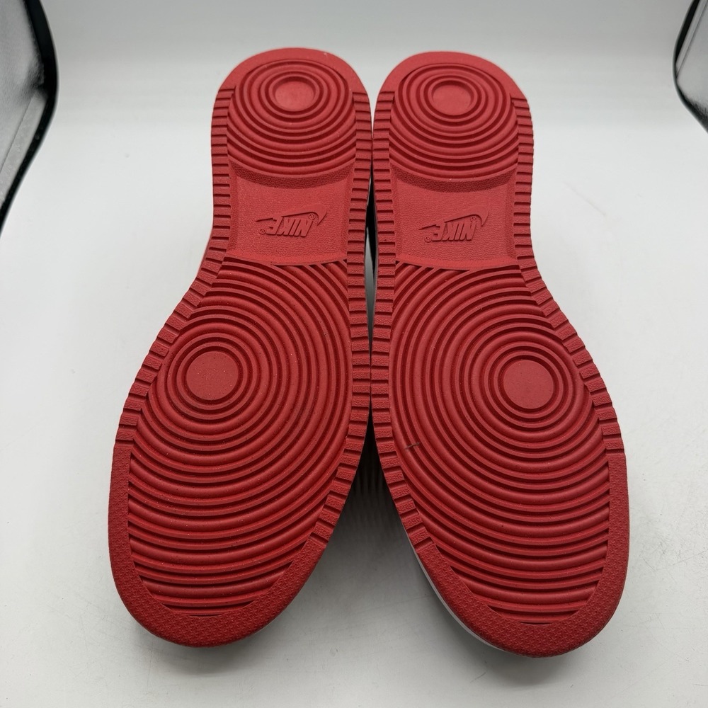 Nike Court Vision Low Next Nature NN Shoes Mens Sz 11.5 Black/Red FJ0685-010 - Picture 10 of 11